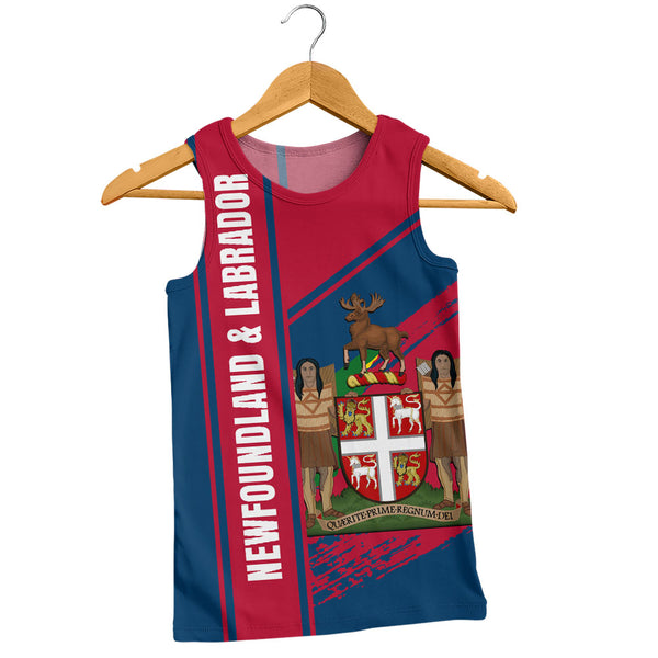 Newfoundland & Labrador Tank Top Heritage Strength Crest