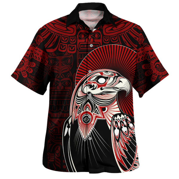 Canada Bowling Shirt Canada Haida Eagle Warrior Legacy