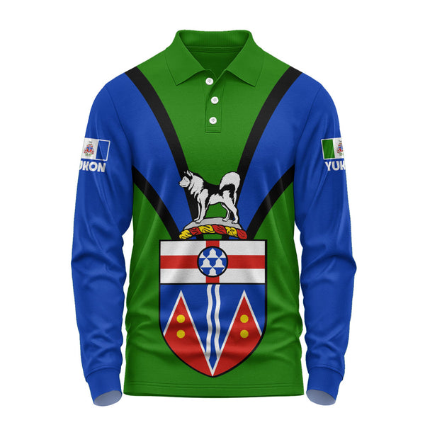 Yukon Long Sleeve Polo Shirt Proud Provinces Collection