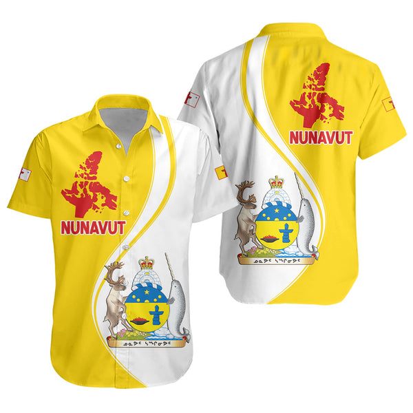 Nunavut Short Sleeve Shirt Canada Territories Pride