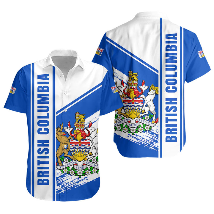 British Columbia Short Sleeve Shirt Heritage Strength Crest