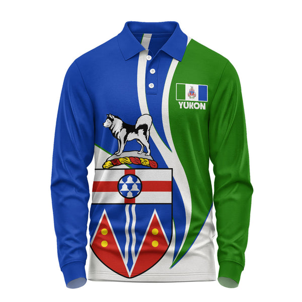 Yukon Long Sleeve Polo Shirt Heritage Pride Of The North