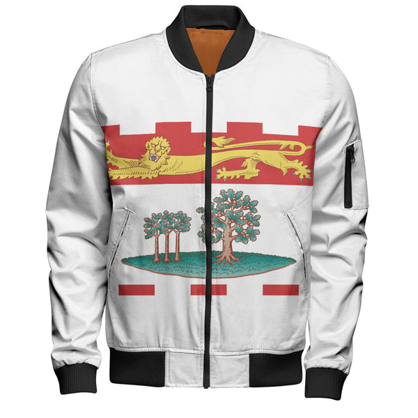 Prince Edward Island Bomber Jacket Flag Minimalist Pride Style