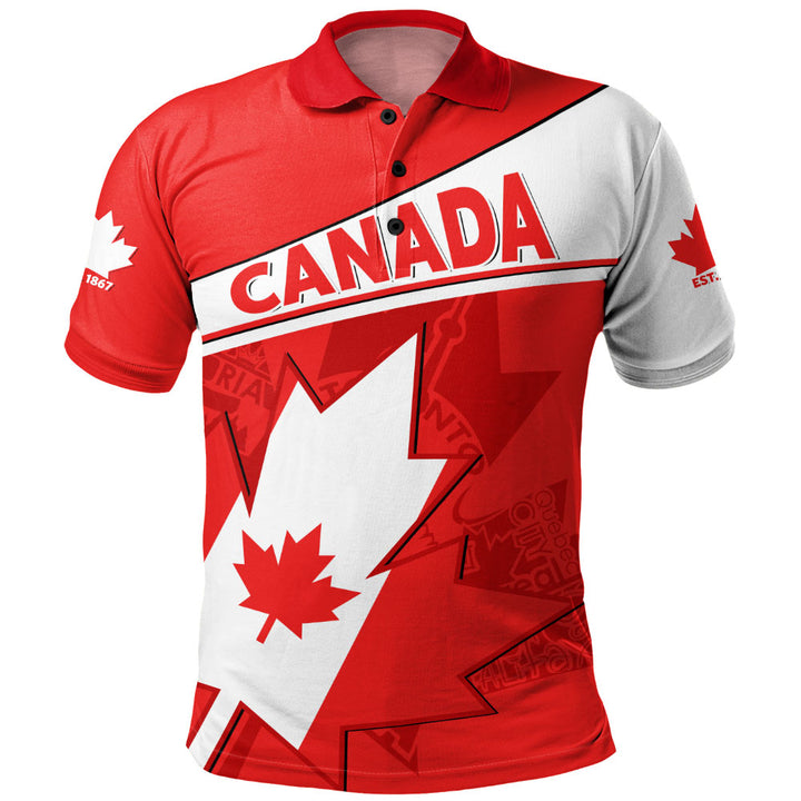 Canada Polo Shirt Maple Pride Bold Edition