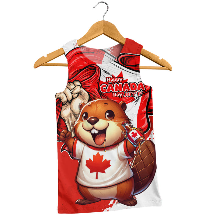 Canada Tank Top True North Cheer Canada Day Beaver Edition