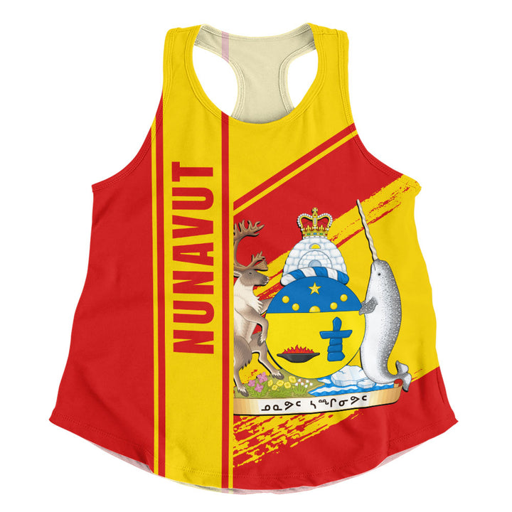 Nunavut Women Tank Heritage Strength Crest