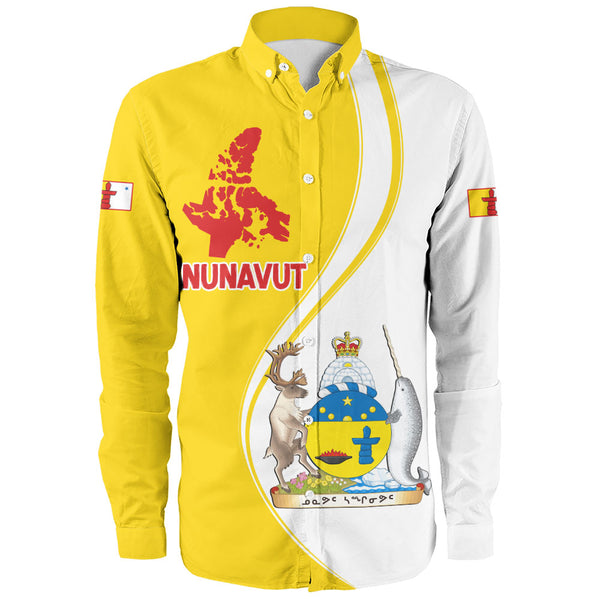 Nunavut Long Sleeve Shirt Canada Territories Pride