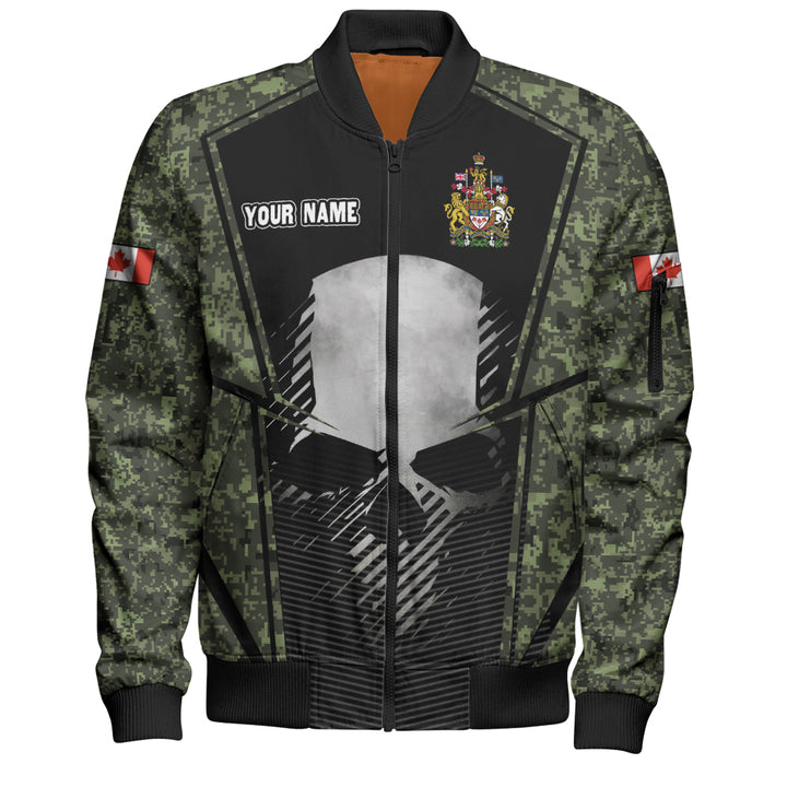 Canada Bomber Jacket Canada Military Skull Honor Camo Edition