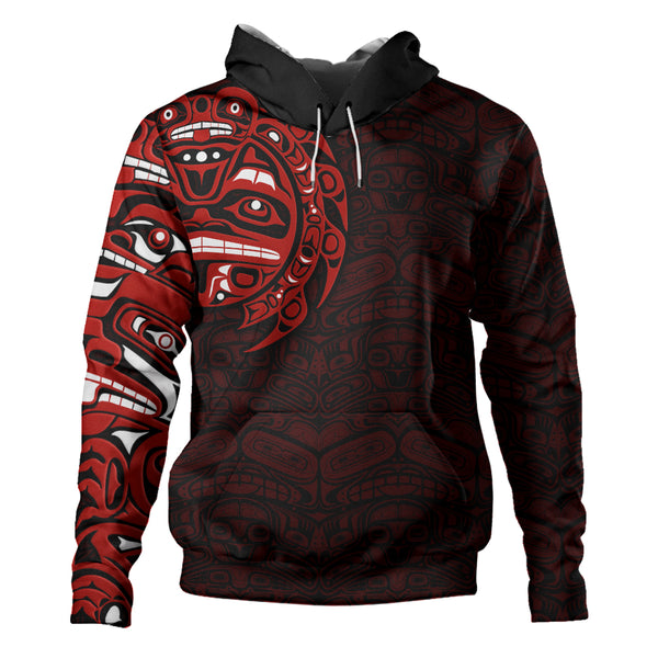 Canada Hoodie Red Wisdom Haida Edition