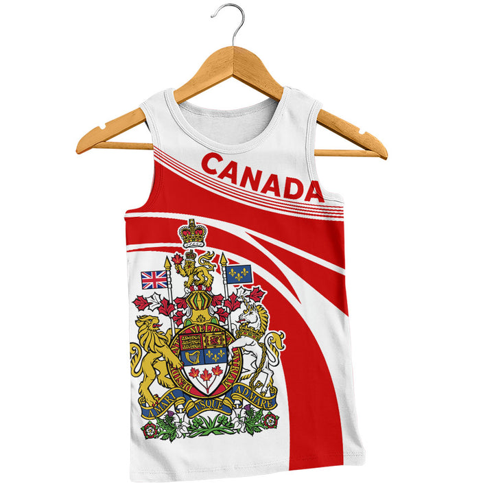 Canada Tank Top Canada Coat Of Arms Glory Royal Design