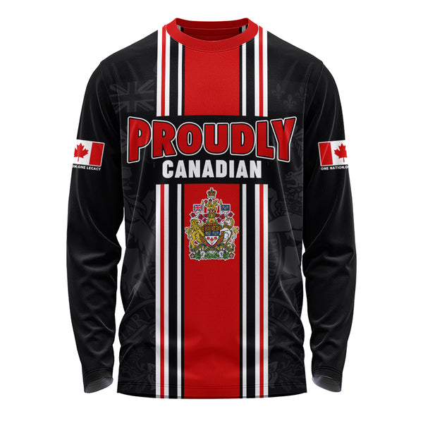 Canada Long Sleeve T-Shirt Proud Heritage Crest Edition