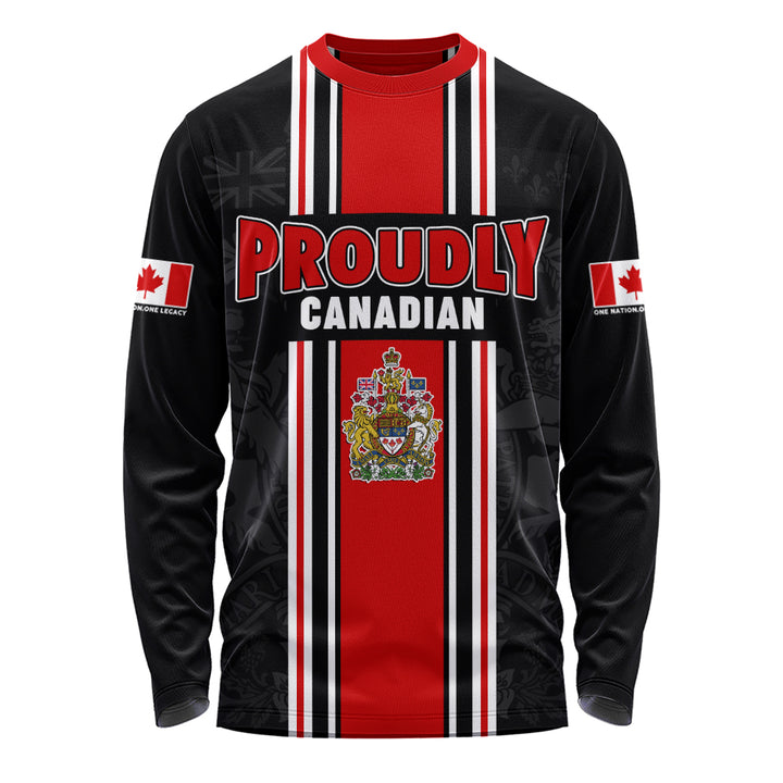 Canada Long Sleeve T-Shirt Proud Heritage Crest Edition