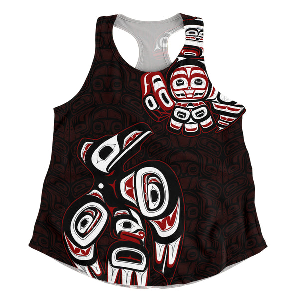 Canada Women Tank Haida Red Raven Rise