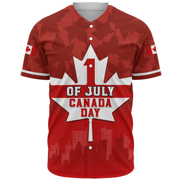 Canada Baseball Shirt Red Maple 1st July National Celebration
