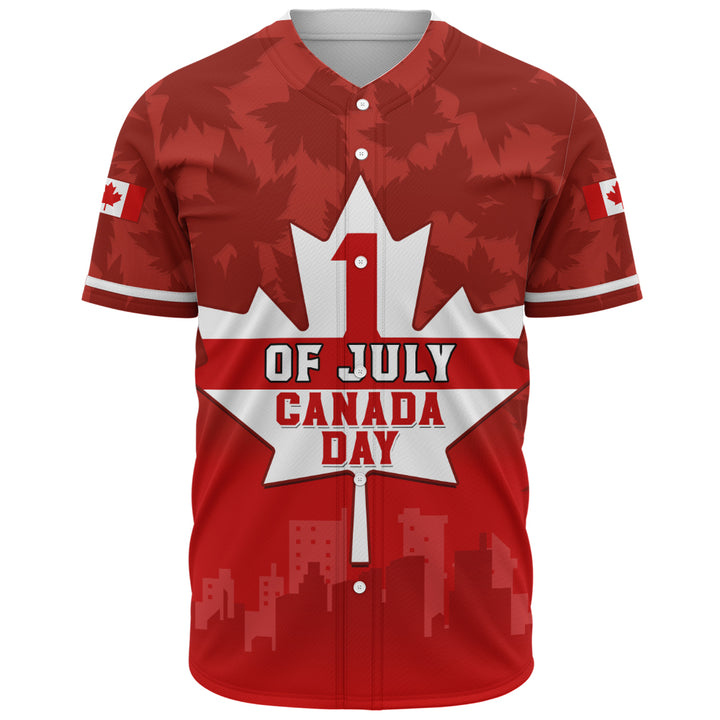 Canada Baseball Shirt Red Maple 1st July National Celebration