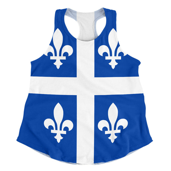 Quebec Women Tank Flag Minimalist Pride Style