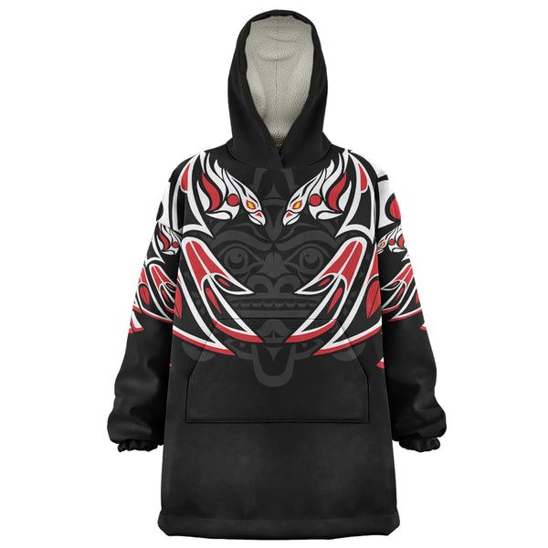 Canada Snug Hoodie Tribal Guardian Spirit Haida Style