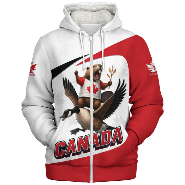 Canada Sherpa Hoodie Strong & Free Flight