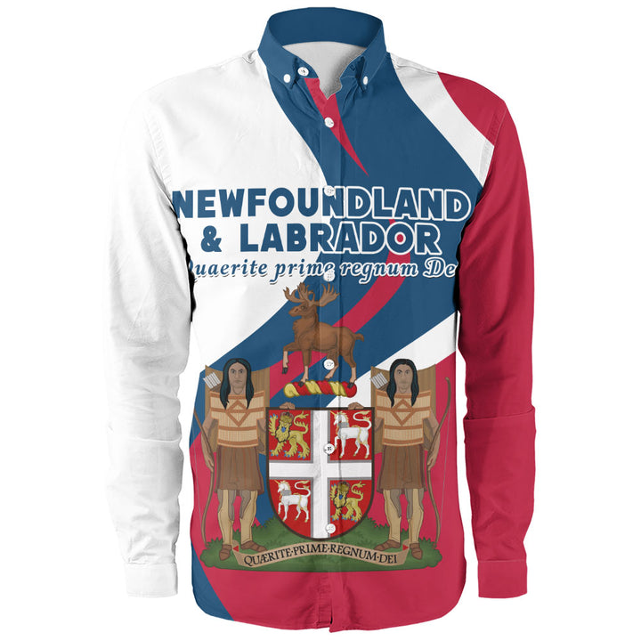 Newfoundland & Labrador Long Sleeve Shirt Crest Of Identity