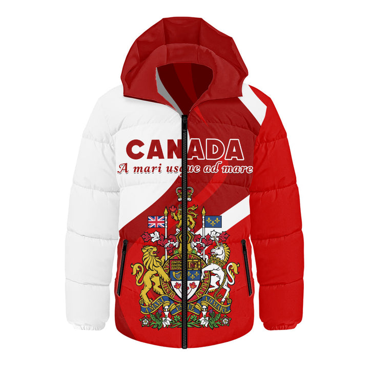 Canada Hooded Padded Jacket Crest Of Identity