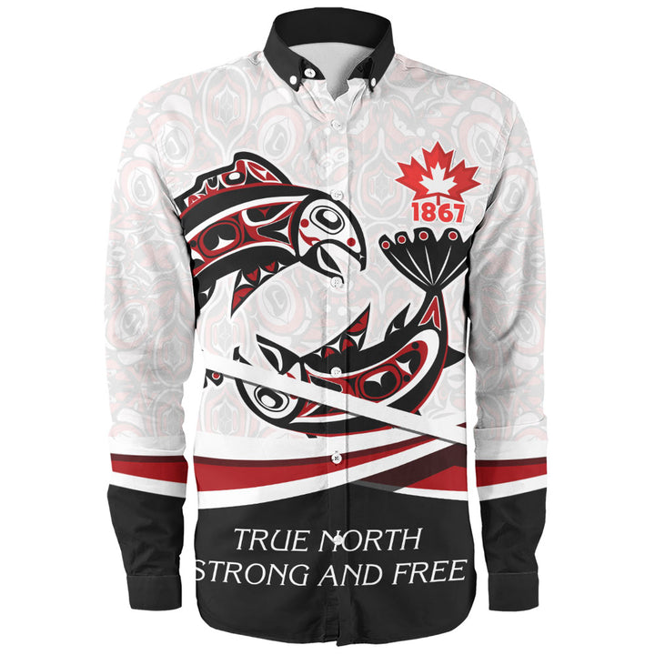 Canada Long Sleeve Shirt Spirit Of Salmon True North Freedom