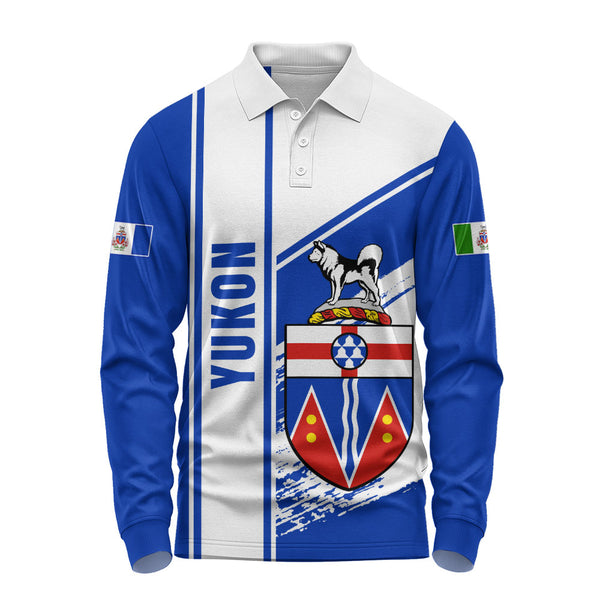 Yukon Long Sleeve Polo Shirt Heritage Strength Crest