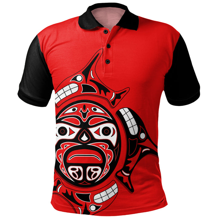 Canada Polo Shirt Echoes Of The Sun Indigenous Pride