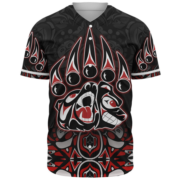 Canada Baseball Shirt Spirit Of The Bear Claw Tribal Power