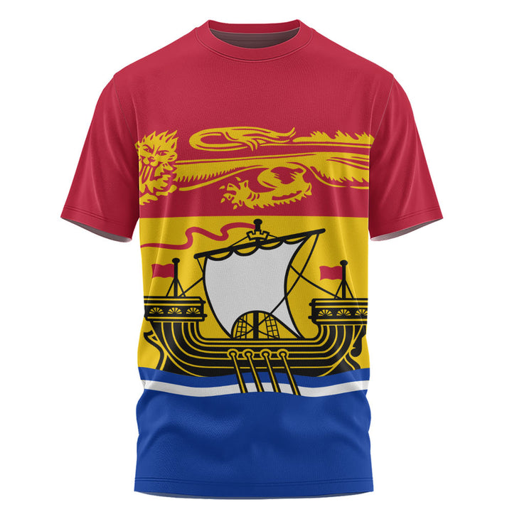 New Brunswick T-Shirt Flag Minimalist Pride Style