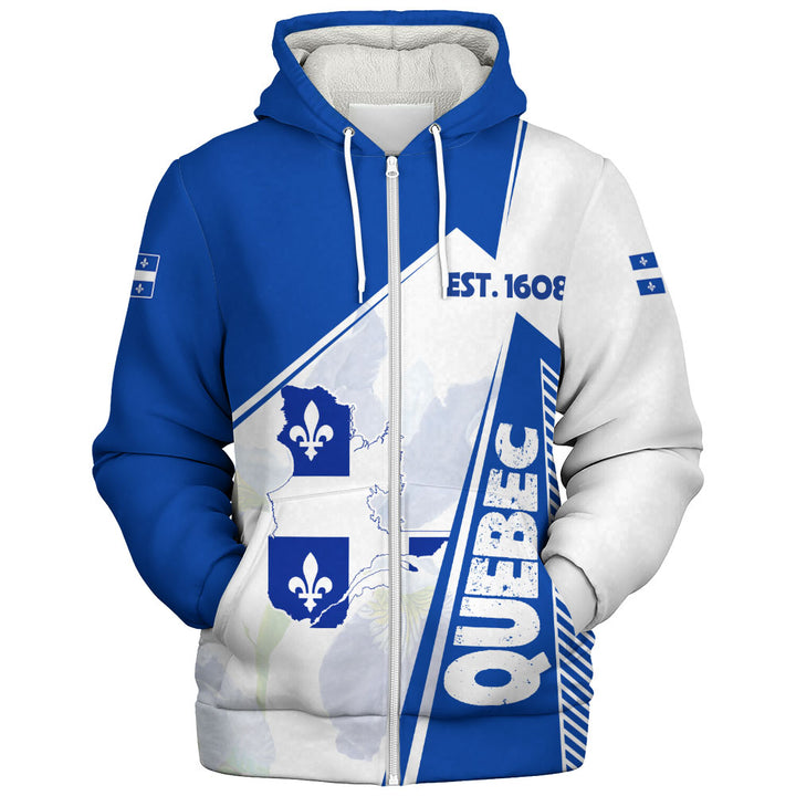 Quebec Sherpa Hoodie United Provinces & Territories