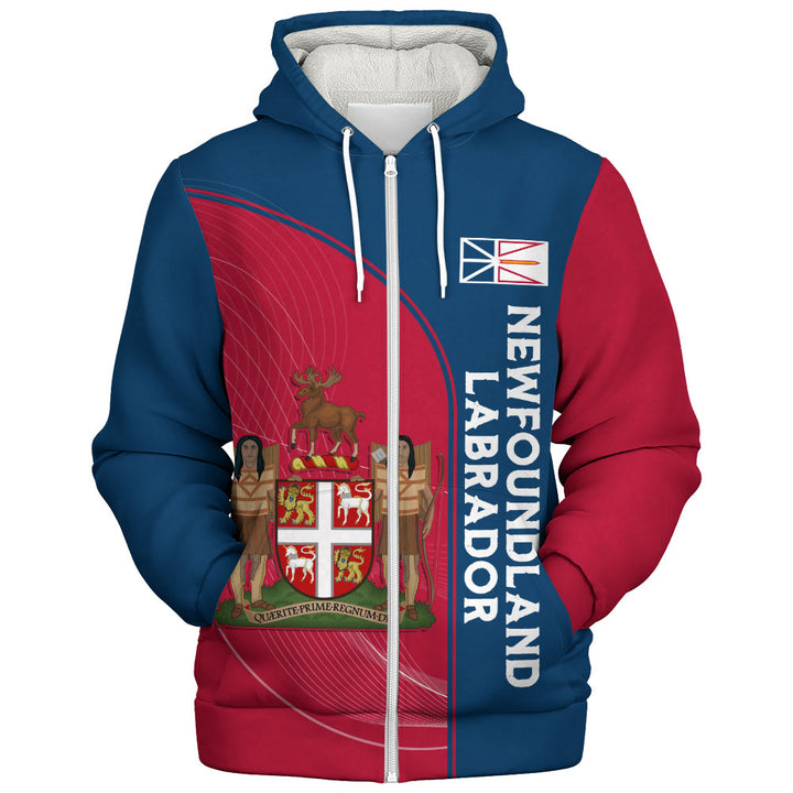 Newfoundland & Labrador Sherpa Hoodie Proud Provincial Heritage