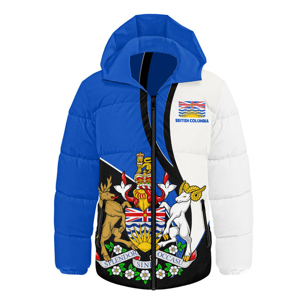 British Columbia Hooded Padded Jacket Heritage Pride Of The North