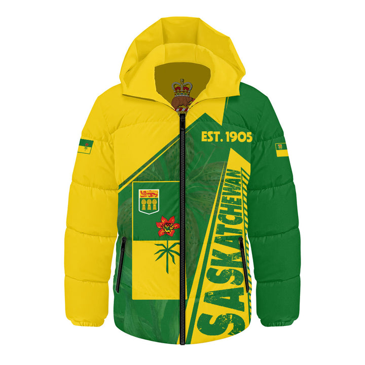 Saskatchewan Hooded Padded Jacket United Provinces & Territories