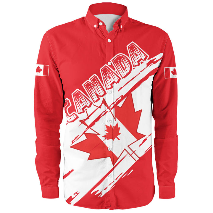 Canada Long Sleeve Shirt Canada Pride Diagonal