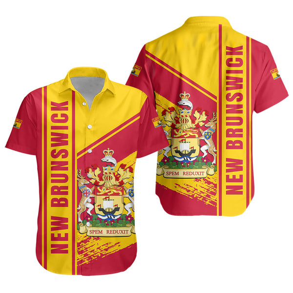 New Brunswick Short Sleeve Shirt Heritage Strength Crest