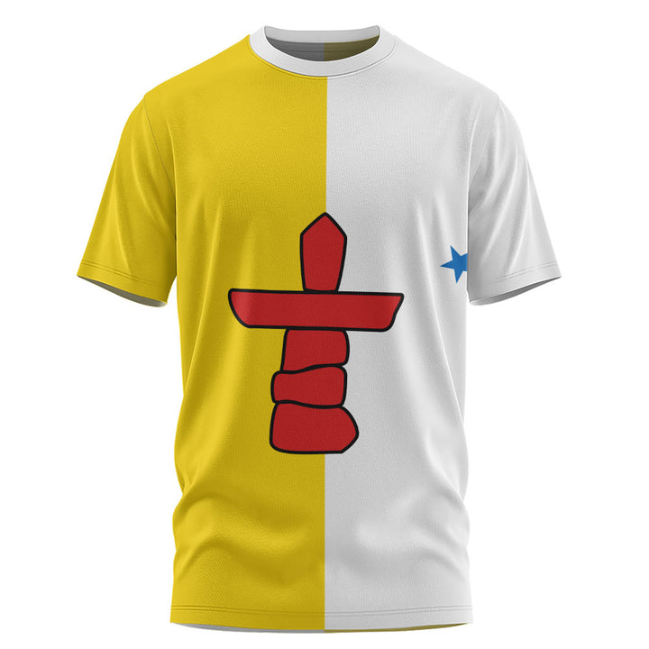 Nunavut T-Shirt Flag Minimalist Pride Style