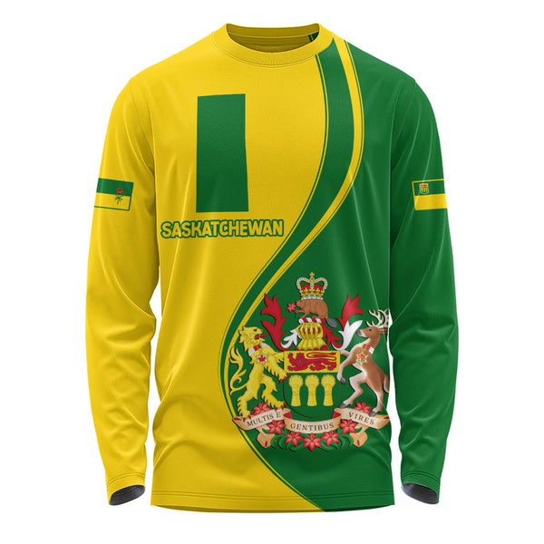 Saskatchewan Long Sleeve T-Shirt Canada Territories Pride