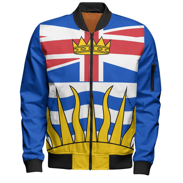 British Columbia Bomber Jacket Flag Minimalist Pride Style