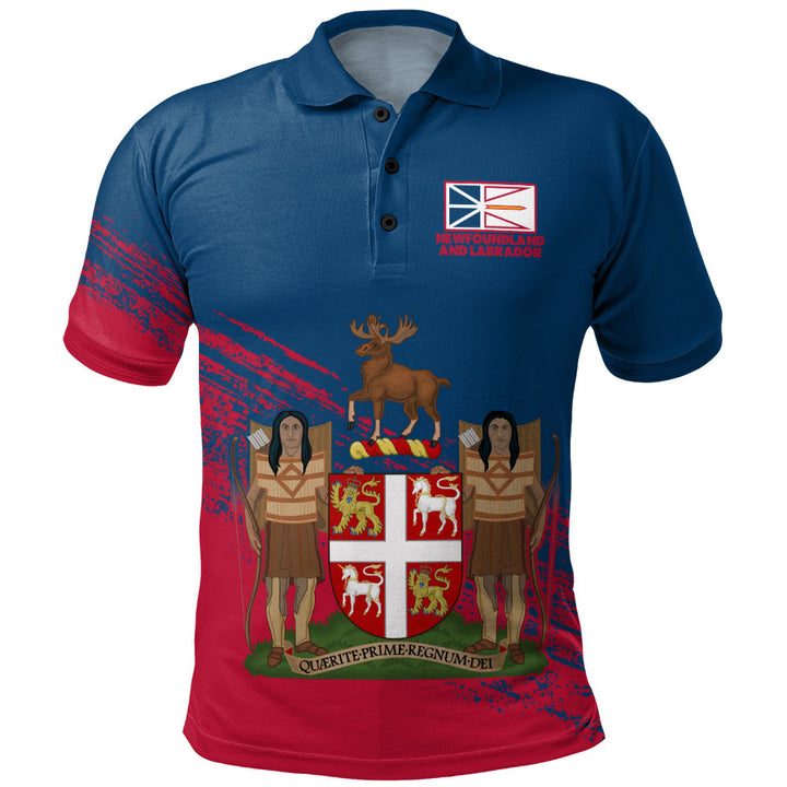 Newfoundland & Labrador Polo Shirt Pride Of The Provinces
