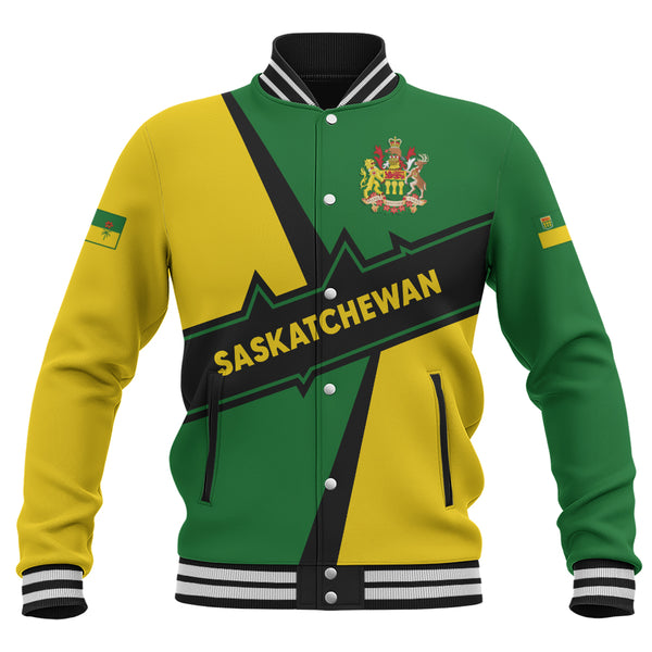 Saskatchewan Baseball Jacket Loyal True North Provincial Style