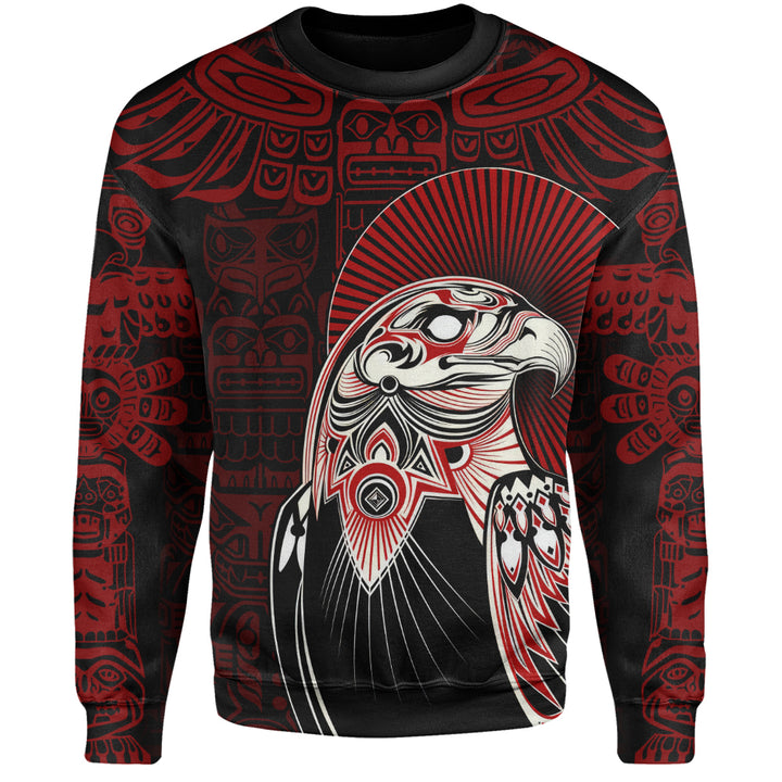 Canada Sweatshirt Canada Haida Eagle Warrior Legacy