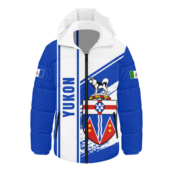 Yukon Hooded Padded Jacket Heritage Strength Crest