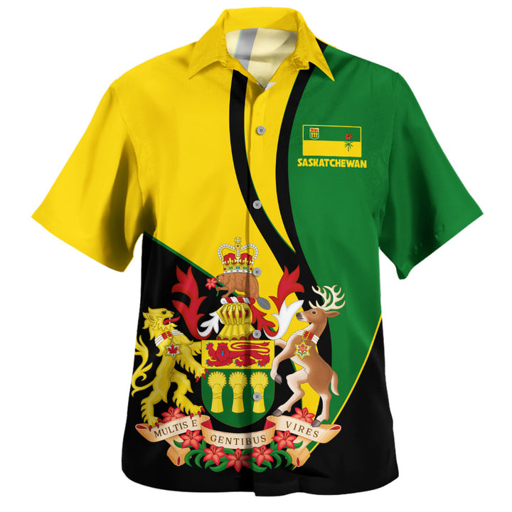 Saskatchewan Bowling Shirt Heritage Pride Of The North