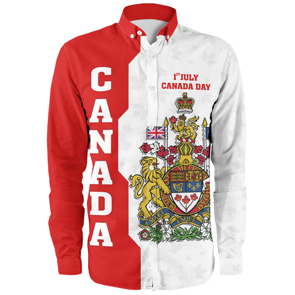 Canada Long Sleeve Shirt Canada Day Heritage Coat Of Arms Edition