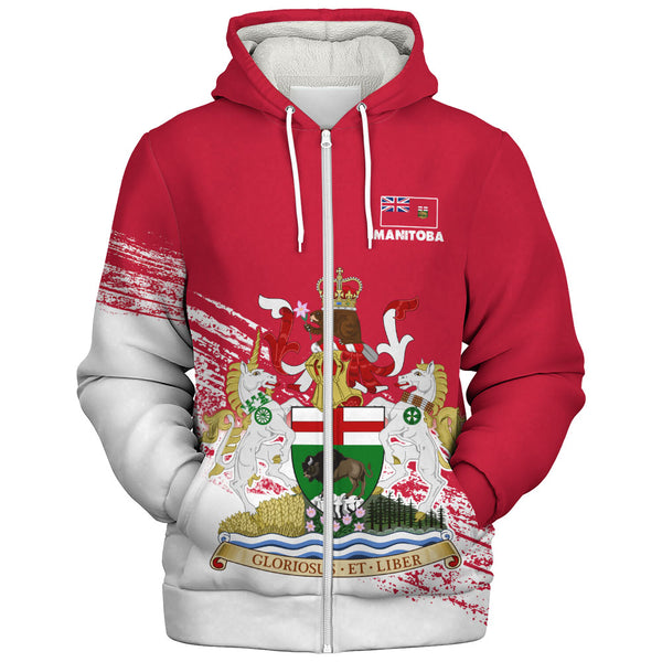 Manitoba Sherpa Hoodie Pride Of The Provinces