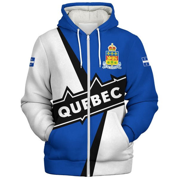 Quebec Sherpa Hoodie Loyal True North Provincial Style