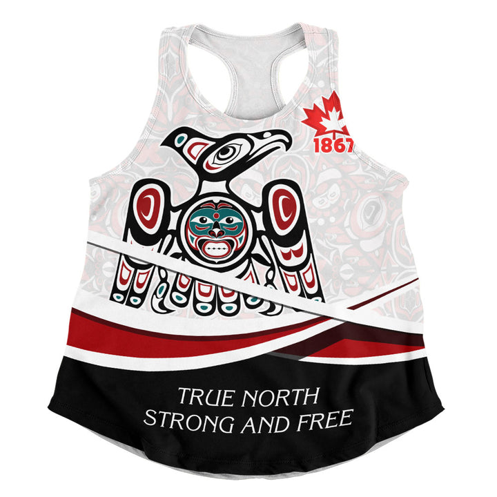 Canada Women Tank True North Eagle Spirit 1867 Heritage Pride