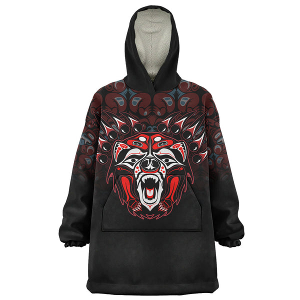 Canada Snug Hoodie Tribal Bear Awakening