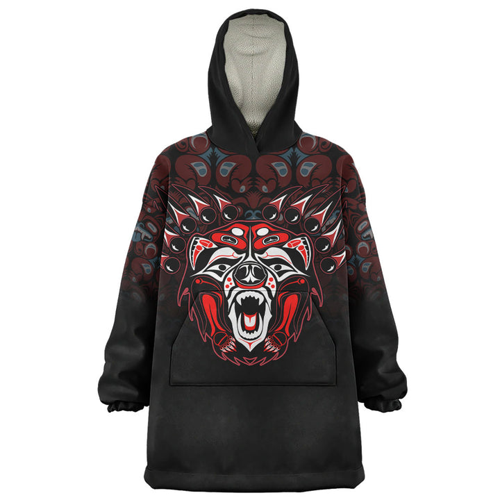 Canada Snug Hoodie Tribal Bear Awakening
