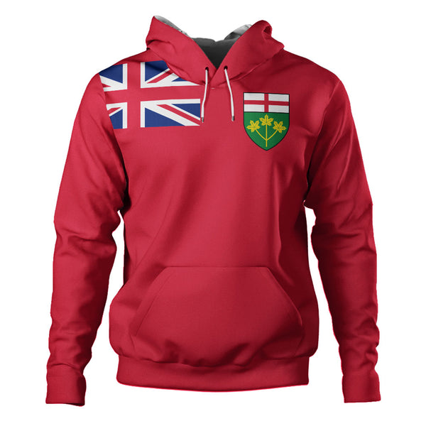 Ontario Hoodie Flag Minimalist Pride Style
